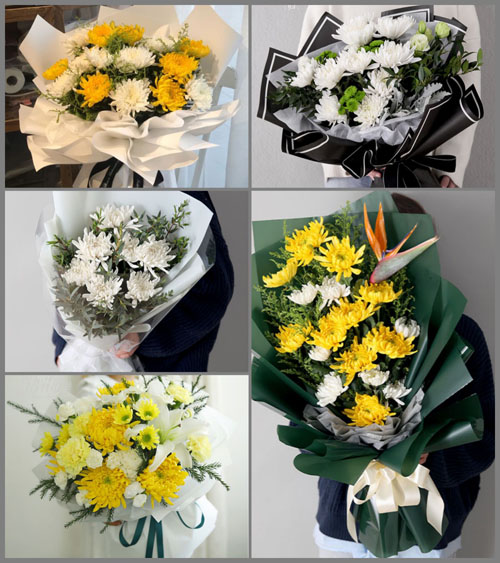 山东潍坊青州市王坟镇白事花束代送